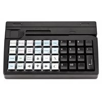Программируемая клавиатура Posiflex KB-4000U-B черная c ридером магнитных карт на 1-3 дорожки, USB